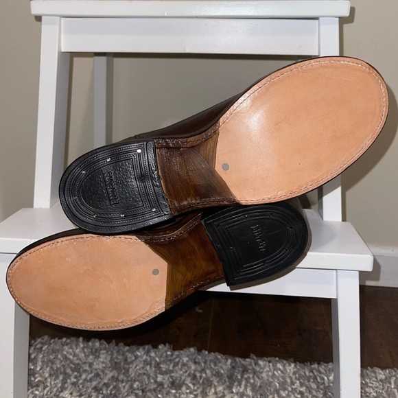 NWT Alberta Boots Brown Cowhide Over the knee Round Toe Boots Women Size  9 US - Picture 6 of 9